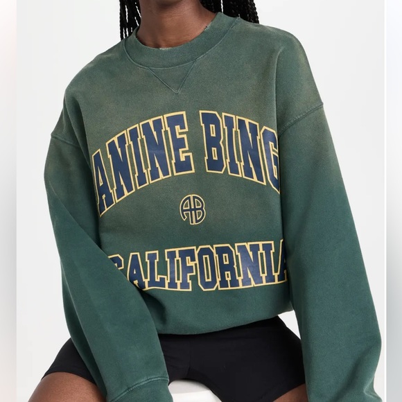 Looking for Anine bing Jaci dark green sweatshirt - Picture 1 of 1